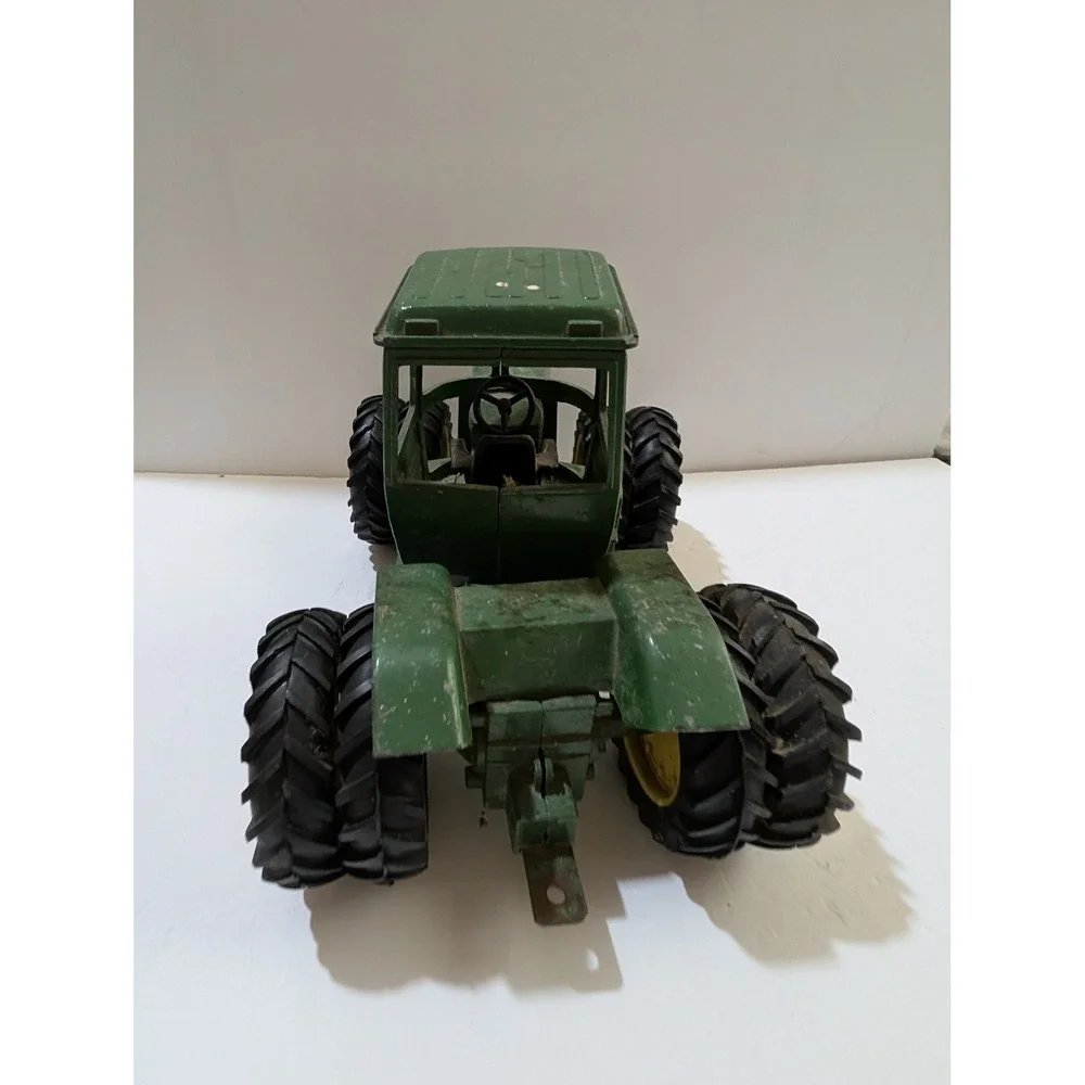 Vintage Ertl John Deere 7520 4WD Tractor 1/16 Duals 1 Hole Hood Green Toy